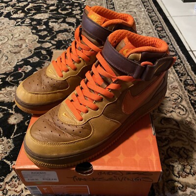 Size 9.5 - Nike Air Force 1 Mid Premium QK Thanksgiving-image