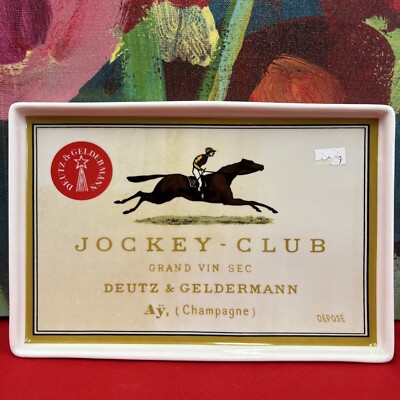 CREATIVE CO-OP Jockey Club Stonewear 9 3/4” Plate Hors Devorse New-image