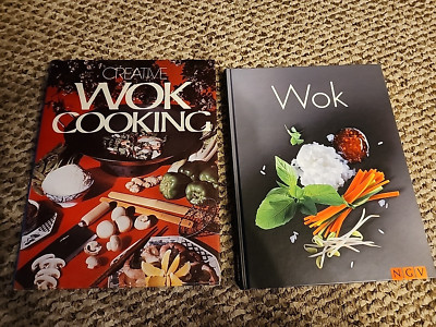2 Wok HC - Cookbooks Creative Wok Cooking HCDJ 1976 & Wok NGV IKEA Illustrated-image