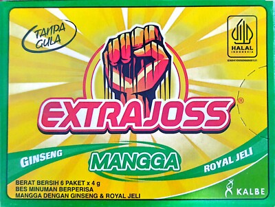 180 Sachets EXTRA JOSS Ginseng Mangga Original Energy Drink ( 30box X 6 Sachets)-image