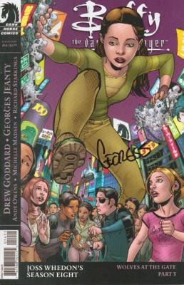 signed JEANTY 1:4 variant BUFFY the VAMPIRE SLAYER 14 season 8 joss whedon COMIC-image
