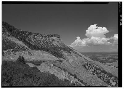 Mesa Verde National Park Main Entrance Road,Cortez,Montezuma County,CO,HABS,21-image